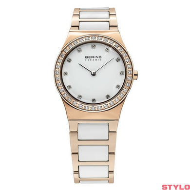 Bering Time Ceramic Polished Rose Gold Watch | 32430-761