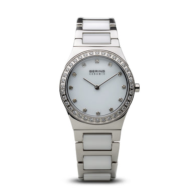 Bering Time Ceramic Polished Silver Watch | 32430-754