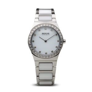 Bering Time Ceramic Polished Silver Watch | 32430-754