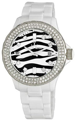 ToyWatch White Zebra Plasteramic Ladies Watch TZ52008-WH