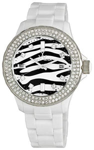 ToyWatch White Zebra Plasteramic Ladies Watch TZ52008-WH