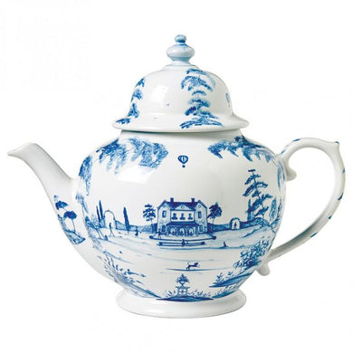 Country Estate Delft Blue Teapot Main House