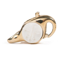 Moonface Lock Brass Clasp RETIRED