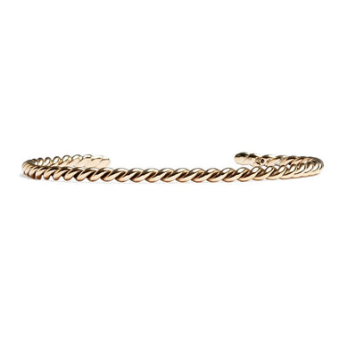 Brass Twirl Bangle