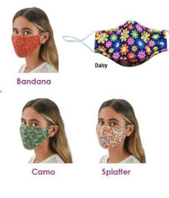 Phase 3 Face covering mask colors available. Germ protection