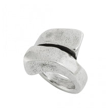 Women's Silver Plated sprial Ring Uno de 50