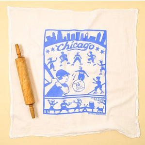 Flour Sack Towel Chicago 16 inch softball