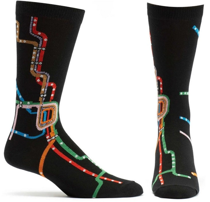 Chicago CTA Map men's socks
