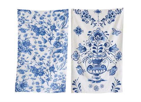 White & Blue Kitchen Towel – Archive New York