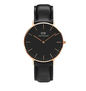 Daniel Wellington watch Classic Black Sheffield in Rose Gold 36mm