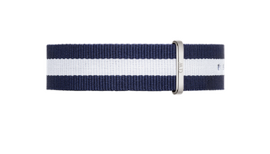 Daniel Wellington Classic Glasgow Strap for 40mm- in Silver