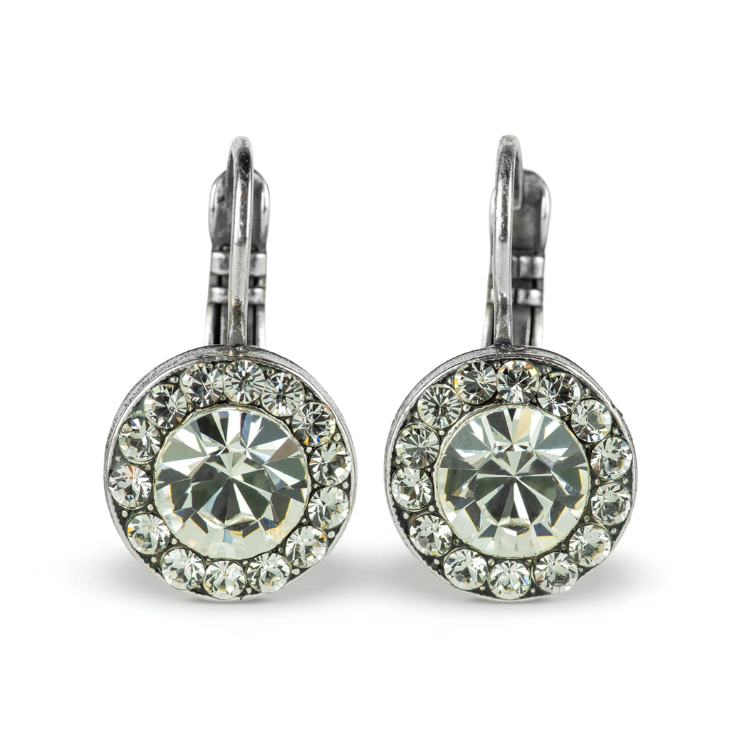 Mariana On a Clear Day Antiqued Silver Drop Earrings