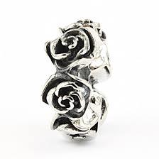 Elfbeads silver Roses bead