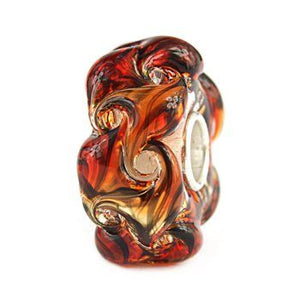Elfbeads glass Tigerskin vortex bead