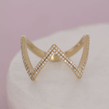 All Hail the Queen Diamond and sterling ring by Ella Stein