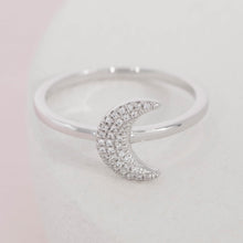 Mooning Over You diamond and  sterling silver ring by Ella Stein