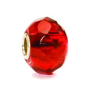 Bright Red Prism Bead