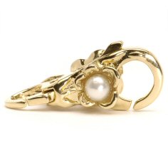 Flower/Pearl Lock, Gold