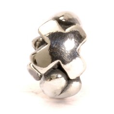 Letter Bead X, Silver