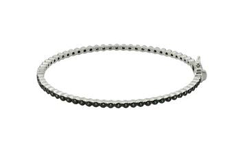 Signature Bezel Pave Hinge Bangle