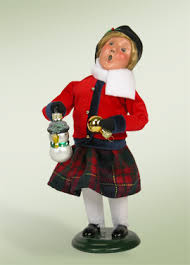 Byers Choice Girl with Glass Ornament