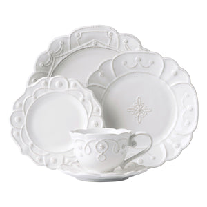 Jardins du Monde Whitewash 5 pc Place setting