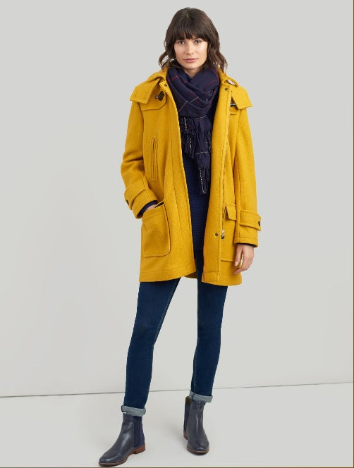 Joules yellow duffle coat best sale