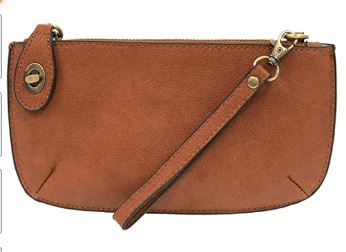 Joy Susan Vegan Leather Crossbody Wristlet Clutch Various Colors