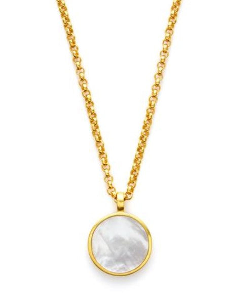 Julie Vos Valencia Pendant Gold Mother of Pearl