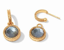 Julie Vos Fleur-de-Lis Hoop & Charm Earrings