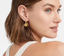 Julie Vos Fleur-de-Lis Hoop & Charm Earrings