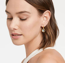 Julie Vos Fleur-de-Lis Hoop & Charm Earrings