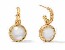 Julie Vos Fleur-de-Lis Hoop & Charm Earrings