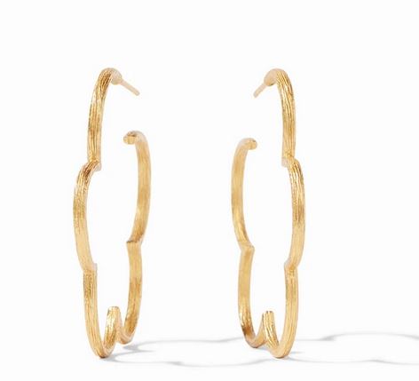 Julie Vos Gardenia Textured Hoop-Small Earrings