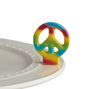 Nora Fleming Peace Out Peace sign Mini