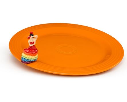 Nora Fleming Limited Edition Fiestaware Round Platter and Mini set