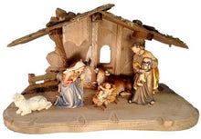 8 Piece Italian Carved Nativity Set 5" Scale