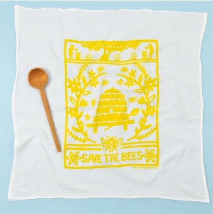 Flour Sack Towel Save the Bees