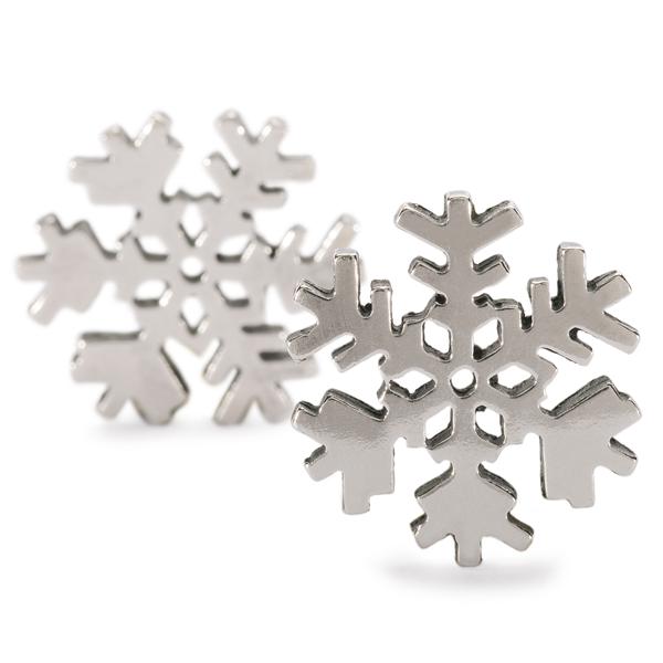 Snowflake pair of earring beads