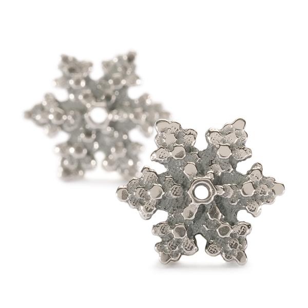 Snow Star pair of earring beads