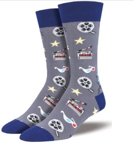 Movie Night Fun Socks for Men