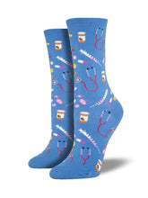 Meds Fun Socks for women blue or black