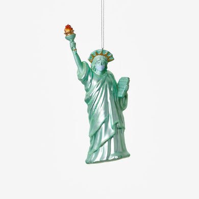 Statue of Liberty with Face Mask