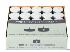 Tealight Event Candles, Perfect for Adding a Little Light to Any Room, White