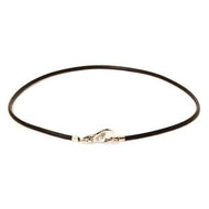 Trollbeads Leather Necklace black 16.5" no clasp